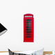 Red London Phone Booth Wall Decal