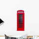 Red London Phone Booth Wall Decal