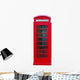 Red London Phone Booth Wall Decal