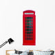 Red London Phone Booth Wall Decal