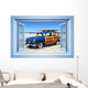 Woodie Car Beach Wallmonkeys Wall Decal