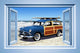 Woodie Car Beach Wallmonkeys Wall Decal