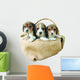 three beagle puppies Wall Decal