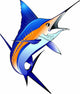 Blue Marlin Swordfish Wall Decal
