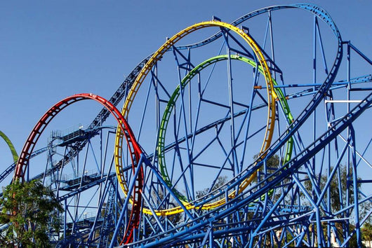 Loop Dee Loop Rollercoaster Wall Decal