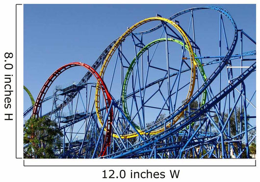 Loop Dee Loop Rollercoaster Wall Decal