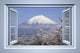 MT Fuji Wallmonkeys Window Wall Decal