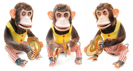 Monkey with Cymbals Set Wall Decal