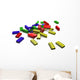 Scattered Building Blocks Wall Decal