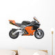 Orange Pocket Bike Wall Decal