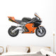 Orange Pocket Bike Wall Decal