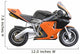 Orange Pocket Bike Wall Decal