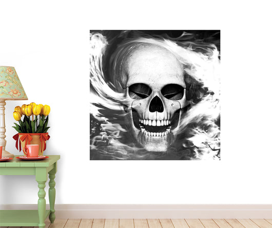 Skeleton Is Smoke Wall Decal