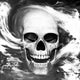Skeleton Is Smoke Wall Decal