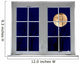 Yellow Moon Window Mural Wall Decal