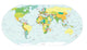 World Map Political Boundaries Wall Decal