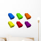 Six Building Blocks Set Wall Decal