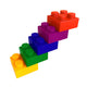 Multicolored Block Stairs Wall - Wall Decal