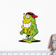 Cartoon Froggy Standing up Wall Decal