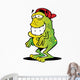 Cartoon Froggy Standing up Wall Decal