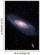 Messier 106 Spiral Galaxy Wall Decal Design 1