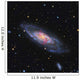 Messier 106 Spiral Galaxy Wall Decal Design 2
