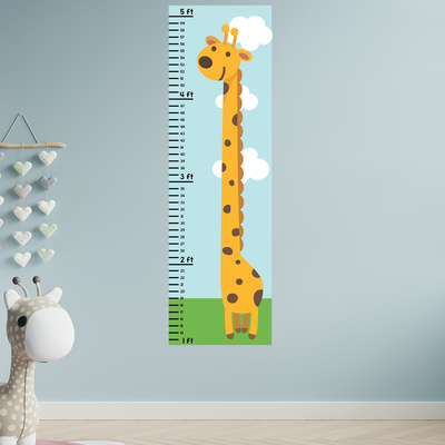 Giraffe Growth Chart Wall Decal