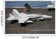 F A-18c Hornet Sits Wall Decal