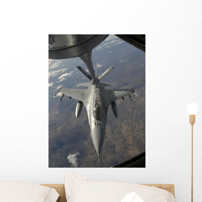 Chilean Air Force F-16 Wall Decal Design 1 shown on a wall