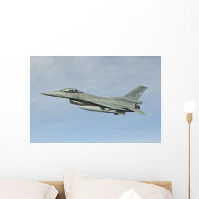 Chilean Air Force F-16 Wall Decal Design 2 shown on a wall