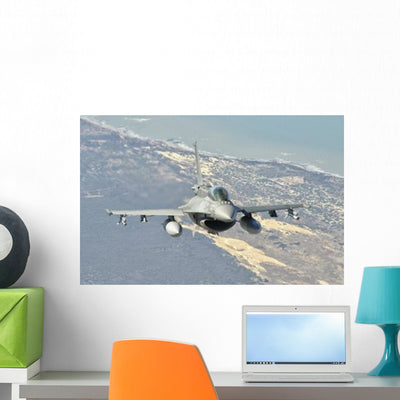 Chilean Air Force F-6d Wall Decal shown on a wall