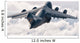 C-17 Globemaster Flying above Wall Decal