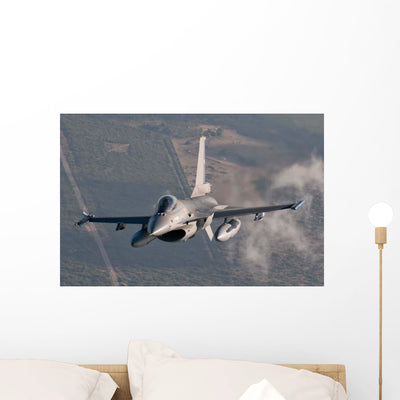 Chilean Air Force F-16 Wall Decal Design 8 shown on a wall