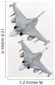 Pair Hungarian Air Force Wall Decal Design 4