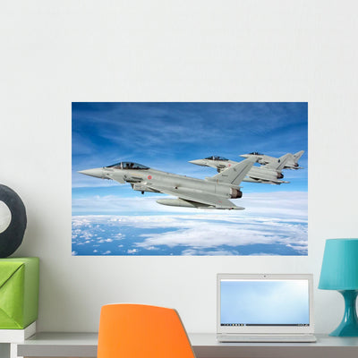 Italian Air Force F-2000 Wall Decal Design 2 shown on a wall