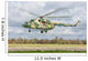 Ukrainian Army Mi-8 Helicopter Wall Decal Design 2