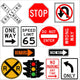 Traffic Signs Wall Decal