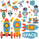 Space Explorer Wall Decal