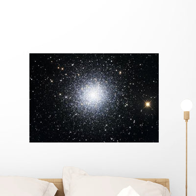 Great Clobular Cluster Hercules Wall Decal shown on a wall