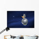 Illustration Astronaut Outer Space Wall Decal