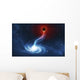 Digitally Generated Image Black Wall Decal
