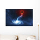Digitally Generated Image Black Wall Decal