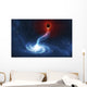 Digitally Generated Image Black Wall Decal
