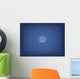 Digitally Generated Image Blue Wall Decal