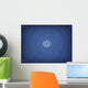 Digitally Generated Image Blue Wall Decal
