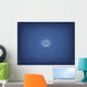 Digitally Generated Image Blue Wall Decal