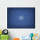 Digitally Generated Image Blue Wall Decal