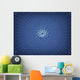 Digitally Generated Image Blue Wall Decal