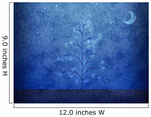 Illustration First Snowfall Wall Decal