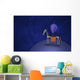 Illustration Martian Riding Horse Wall Decal